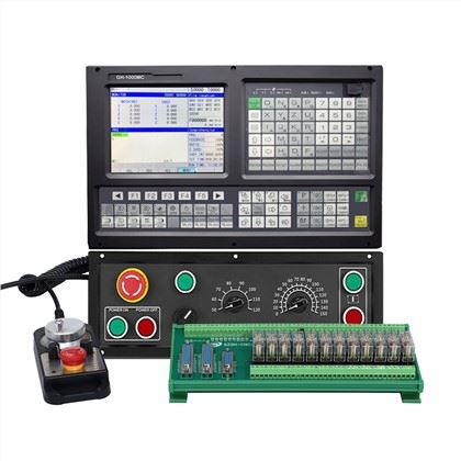 1) 2 Axis Fully English Type CNC lathe controller 
<br />
2) 800x600 8.4 inch real color LCD displayer
<br />
3) Electric Turret & Binary code turret,Max: 99 pcs tools
<br />
4) Support ATC , Macro function and PLC function